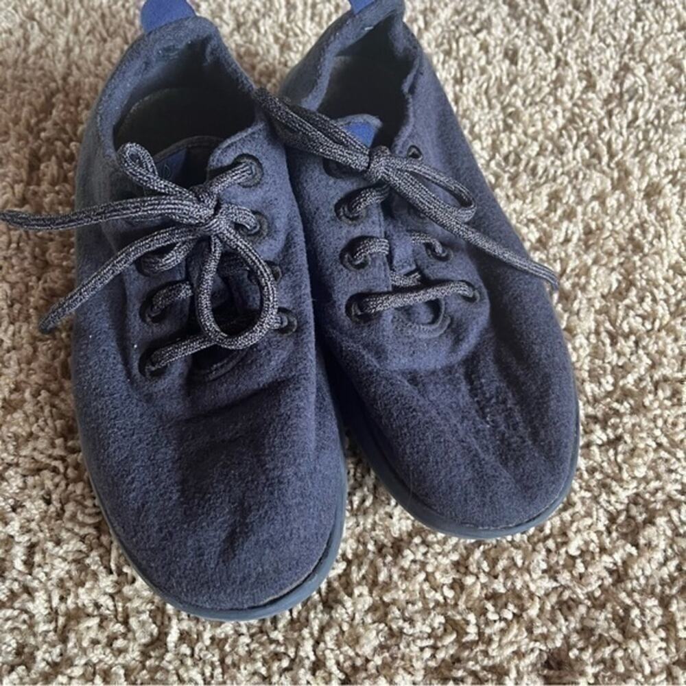 Allbirds Wool Runners Navy Blue Lace Up Sneakers Women’s Size 8 - Picture 4 of 11